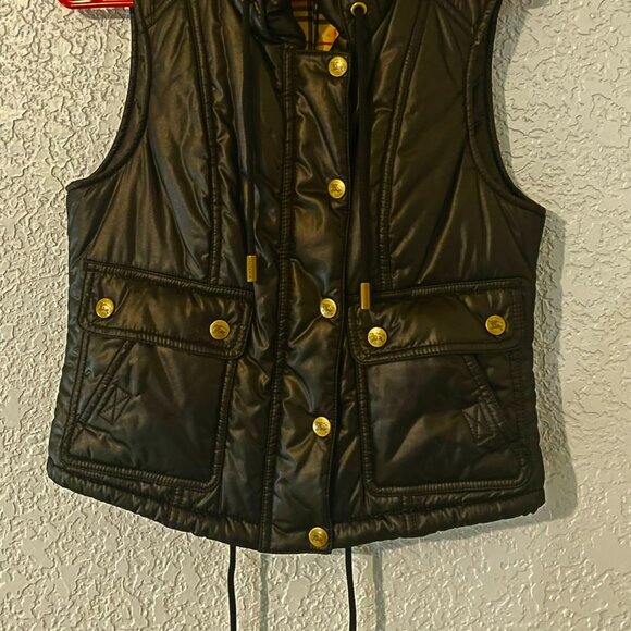 Burberry Blue Label Black Puffer Vest - Size 38 (Runs Small) - Picture 2 of 9